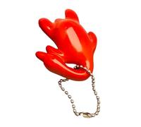 AIRHSKWI Portachiavi realistico con maiale arrosto, adorabile ornamento a forma di anatra, materiale robusto, portatile, per amanti del cibo e collezionisti, Materiali misti
