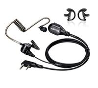 Airiton Auricolare walkie talkie con microfono radio auricolare per walkie-talkie 2 pin con microfono compatibile con Kenwood, Retevis, Baofeng BF-F8HP PRO, AR-152, AR-5RM, UV-5R MINI, DM-32 radio