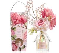 Airkeep Diffusore di Profumo Ambiente con Bastoncini 120ml - Citrus Rose Garden - Diffusore Decorativo con Fiori - Idea Regalo Donna & Casa Nuova - Elegante Decorazione Casa