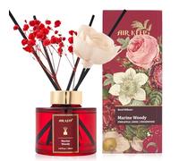 Airkeep Profumatore per Ambienti 150ml, Marine Woody Reed Diffuser Set, Rose Diffusore Profumo Ambiente, Diffusore di Fragranze per Bagno, Appartamento, Decorazione Della Casa