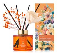 Airkeep Profumatore per Ambienti 150ml, Warm Spring Sunshine Reed Diffuser Set, Rose Diffusore Profumo Ambiente, Diffusore di Fragranze per Bagno, Appartamento, Decorazione Della Casa