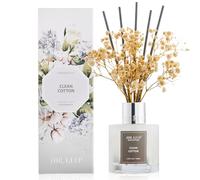 Airkeep Profumatore per Ambienti CLEAN COTTON, Profumatore per Ambienti con 8 Bastoncini di Fragranza, Diffusore di Fragranze per Bagno, Appartamento, Decorazione Della Casa, 100ml