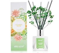Airkeep Profumatore per Ambienti Cucumber Melon, Profumatore per Ambienti con 8 Bastoncini di Fragranza, Diffusore di Fragranze per Bagno, Appartamento, Decorazione della Casa, 100ml