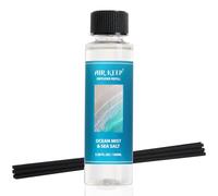 Airkeep Ricarica Diffusore 100 ml con Bastoncini - Profumo per Ambiente a Lunga Durata fino a 90 Giorni - Ocean Mist&Sea Salt