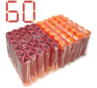 Airlab 60 Pezzi di Proiettili per Nerf Mega Blast, Dardi da 9,5 cm per Nerf Fortnite Mega Guns, Colpi e Munizioni Accessori per Pallottole Ricarica per Nerf N-Strike Elite Mega, Rosso