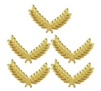 Airline Crews - Set di 5 spille per cappelli per uniformi professionali | Distintivo di grano Distintivo in Metallo Emblemi per Costume Mascherate Accessori Cappello Del Partito Stage Show Uniforme