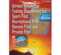 Airman Knowledge Testing Supplement for Sport Pilot, Recreational Pilot, Remote (Drone) Pilot, and Private Pilot FAA-CT-8080-2H: Flight Training Study & Test Prep Guide (Color Print)