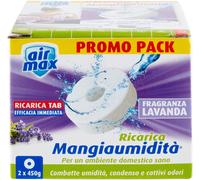 AIRMAX Ricarica Tab Assorbiumidità Lavanda 2X450Gr