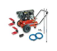 AIRMEC KIT PROFI 510 MOTOCOMPRESSORE BENZINA 6,5 HP + 2 ABBACCHIATORI OLIVE
