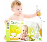 Airmed s Vac Aspiratore nasale neonato L originale con 2 testine di aspirazione
