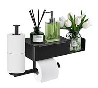 Airminti Porta Carta Igienica, Porta Carta Igienica Bagno con Scatola per Salviettine Umidificate, Autoadesiva Porta Rotolo di Porta Carta Igienica da Muro per Bagno Cucina