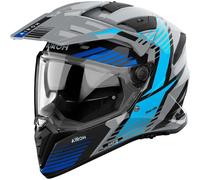 Airoh Bandit Spicy, casco avventura M female Grigio/Nero/Azzurro/Blu
