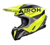 Airoh Twist 3 King Casco da motocross, nero-grigio-giallo, taglia S per maschi