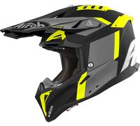 Airoh Aviator 3 Glory, casco a croce XL male Opaco Nero/Grigio/Giallo Fluo