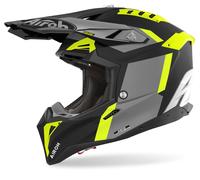 Airoh Aviator 3 Glory Casco Motocross, Giallo opaco, Taglia XS (53/54)