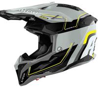 Airoh Casco da motocross Aviator 3 Leader taglia S Donna Grigio/Nero/Giallo Fluo