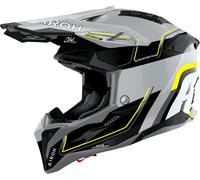 Airoh Aviator 3 Leader, casco da motocross M female Grigio/Nero/Giallo Fluo