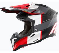 Casco Off-Road Airoh AVIATOR 3 MONARCH Grey/Red Matt Taglia:L