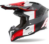 Casco Off-Road Airoh AVIATOR 3 MONARCH Grey/Red Matt Taglia:L