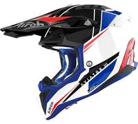 Airoh Aviator 3 Push, casco a croce XXL male Bianco/Rosso/Blu/Nero