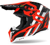 Airoh Aviator 3 Rainbow Carbon Casco motocross, rosso, taglia S per maschi