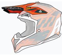 Airoh Aviator 3 Rampage, picco male Arancione/Verde/Nero