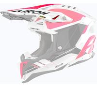 Airoh Aviator 3 Saber, picco male Bianco/Rosso