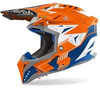 Airoh Aviator 3 Spin Casco Motocross, Arancione opaco, Taglia S (55/56)