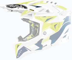 Airoh Aviator 3 Spin, picco male Bianco/Giallo/Blu