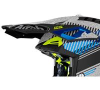 Airoh Aviator 3 Wave, picco male Argento/Nero/Blu/Giallo Fluo