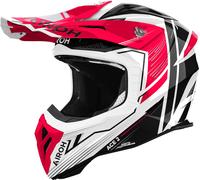 Airoh Aviator Ace 2 Engine, casco a croce M male Bianco/Nero/Rosso
