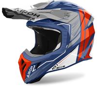 Airoh Aviator Ace 2 Engine Casco da motocross, blu/arancione, Taglia XS (53/54)