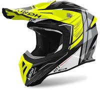 Airoh Aviator Ace 2 Engine Casco da motocross, nero-grigio-giallo, taglia XL