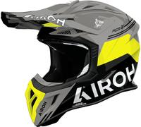 Airoh Aviator Ace 2 Fury, casco da motocross S female Grigio/Nero/Giallo Fluo