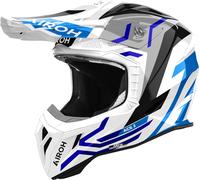Airoh Aviator Ace 2 Ground, casco a croce XL male Bianco/Grigio/Blu
