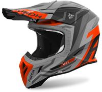 Airoh Aviator Ace 2 Ground Casco da motocross, grigio-arancione, taglia L per maschi