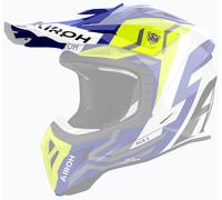 Airoh Aviator Ace 2 Ground, picco male Bianco/Blu/Giallo Fluo