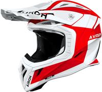 Airoh Aviator Ace 2 Iron, casco da motocross XL female Bianco/Rosso