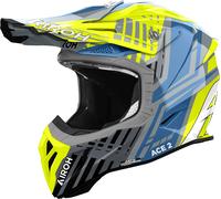 Airoh Aviator Ace 2 Proud, casco a croce XL male Giallo Fluo/Blu/Grigio/Nero