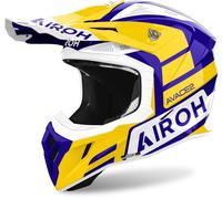 Airoh Aviator Ace 2 Sake Casco da motocross, bianco-blu-giallo, taglia XL per maschi