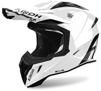 Airoh Aviator Ace 2 Solid Casco da motocross, bianco, taglia M per maschi
