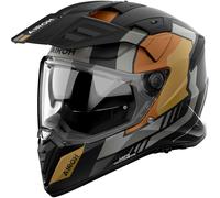 Airoh Bandit Horn, casco avventura XL female Opaco Nero/Grigio/Marrone/Oro