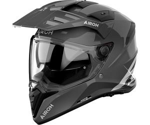 Airoh Bandit Solid, casco avventura XL female Grigio Scuro/Grigio Chiaro