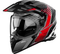 Airoh Bandit Spicy, casco avventura L female Nero/Grigio/Rosso