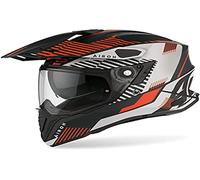Airoh Commander Boost Casco Motocross, nero-arancione, taglia S