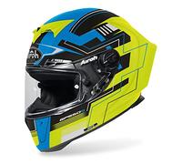 AIROH CASCO GP550 S CHALLENGE BLUE/YELLOW MATT L