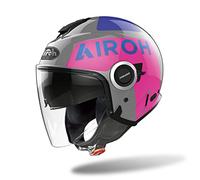 AIROH CASCO HELIOS UP PINK/GREY GLOSS XL