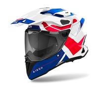Airoh Commander 2 Reveal, casco enduro L male Bianco/Blu/Rosso