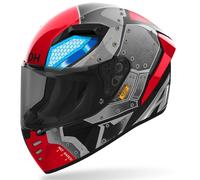 Airoh Casco Integrale Connor Bot Grigio Rosso Nero ECE 2206
