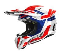 Airoh Casco Integrale Moto Cross Motocross Off Road Dynasty Bianco Blu Rosso